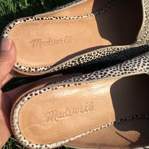 the frances loafer mule in spotted calf hair